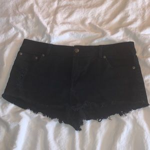 Black Jeans Shorts